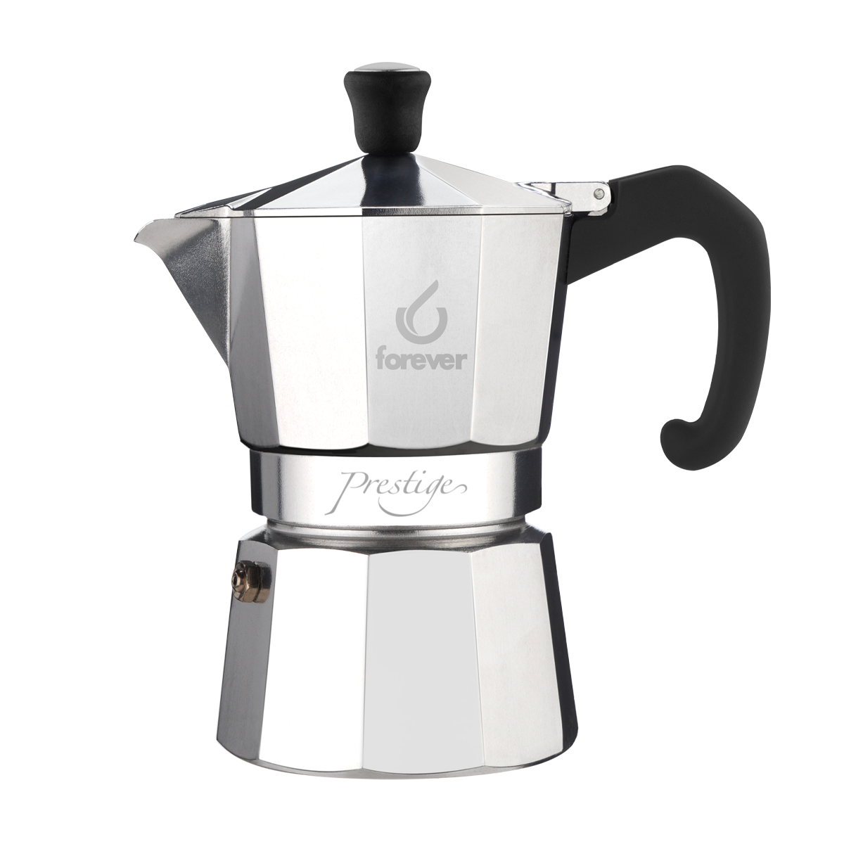 Forever Mokkakanne – Aluminium Espressokocher &quot;Miss Moka Prestige&quot;