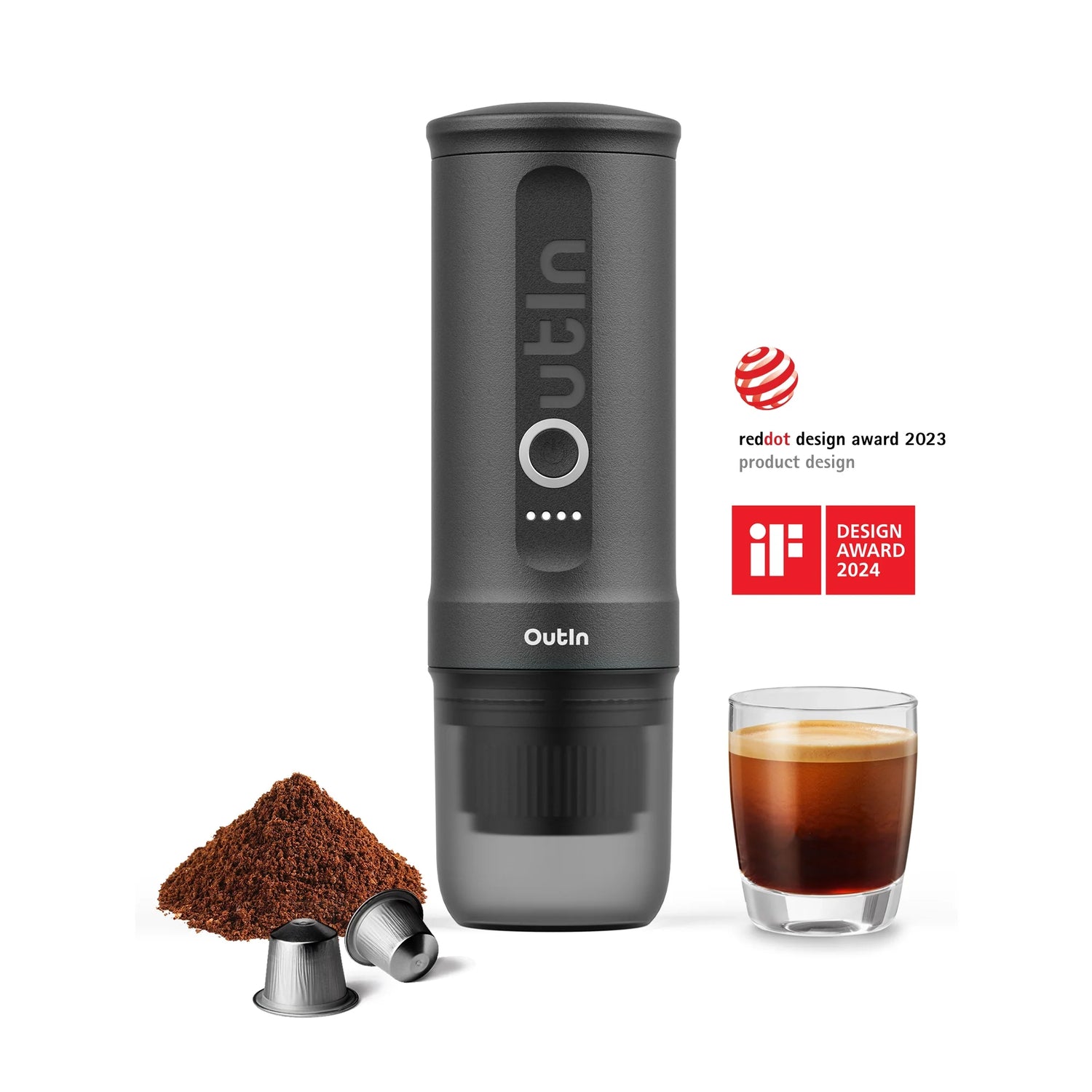 Outin Nano tragbare Espressomaschine – Perfekter Outdoor-Kaffee überall